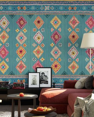 My Bohemian Life Centered Abstract Wallpaper