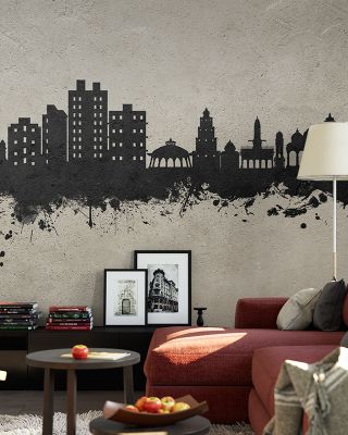 Nashik India Skyline Concrete Wallpaper