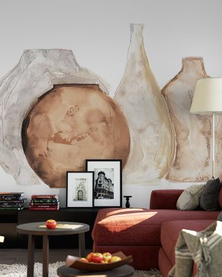 Neutral Vases Front Wallpaper