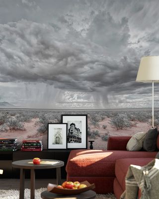 New Mexico Rain Scenic Wallpaper