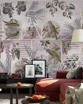 Parrots Study Scenic Wallpaper