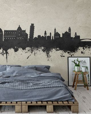 Pisa Italy Skyline Concrete Wallpaper