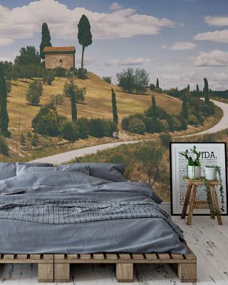 Strada Bianca I Scenic Wallpaper