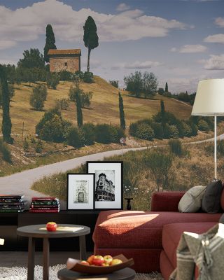Strada Bianca I Scenic Wallpaper