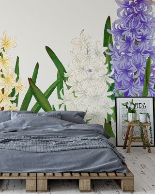 Tanigami Hyacinthus Floral Wallpaper