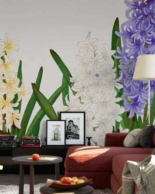 Tanigami Hyacinthus Floral Wallpaper