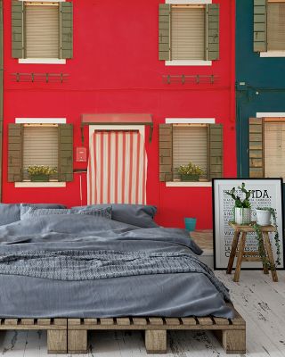 Windows of Burano VI Scenic Wallpaper