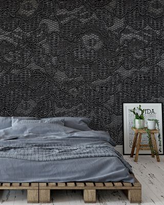 Black Lace Elegant Gothic Wallpaper