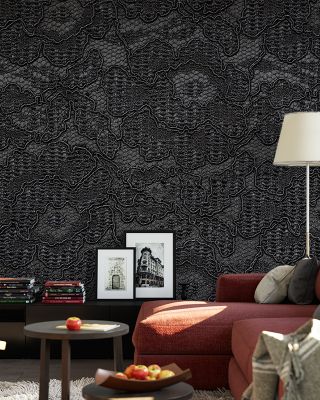 Black Lace Elegant Gothic Wallpaper