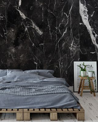 Black Marble Luxurious Stone Wallpaper