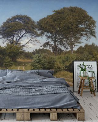 Country Road Rustic Landscape Wallpaper