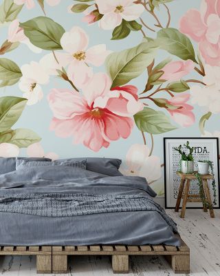 Curly Elegance Ornamental Pattern Wallpaper