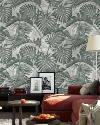 Lost in the Jungle Exotic Tropical Wallpaper