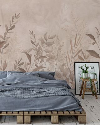Meadow Grass Lush Botanical Wallpaper