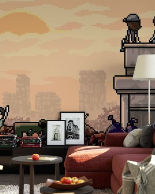 Pixel Doom Retro Gaming Wallpaper