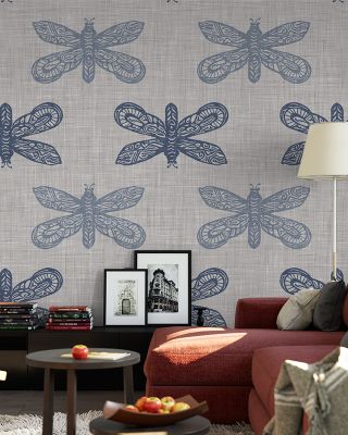 Summer Buzz Energetic Floral Wallpaper