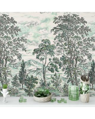 Forest Fairy Wallpaper – Large Tree and Tropical Botanical Decor