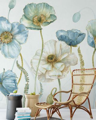 My Greenhouse Flowers Floral Wallpaper - Elegant Botanical Design, Eco-Friendly Wall Covering