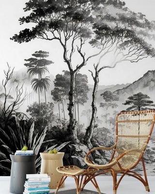 Tropic Fantasy Tropical Wallpaper - Lush Jungle Design, Eco-Friendly Wall Covering
