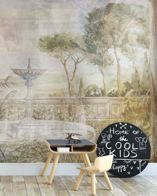 The Lost Garden Wallpaper - Fountain Surrounded Scenery