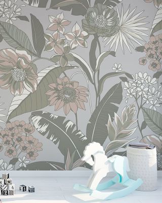 Catherine Artwork Wallpaper - Lush Green Garden Theme