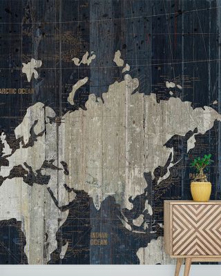 Old World Map Wallpaper - Vintage Maps & Cities Design, Peel and Stick