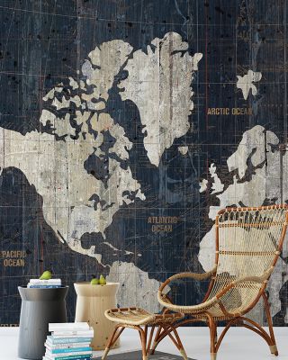 Old World Map Wallpaper - Vintage Maps & Cities Design, Peel and Stick