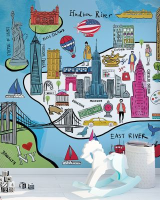 New York Essentials Wallpaper - New York City Map