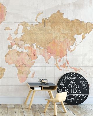 Across the World Map Wallpaper - Global Cities and Maps