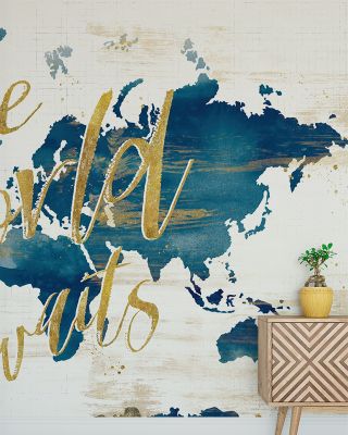 Desert Bloom Map Wallpaper - Detailed World Maps Design