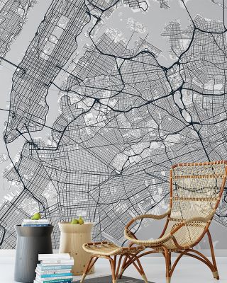 Map of Queens World Map Wallpaper - New York City