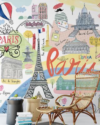 Paris Essentials Map Wallpaper