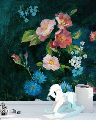Abbey Garden Floral Wallpaper