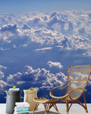 Above the Blue Clouds Scenic Wallpaper