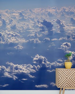 Above the Blue Clouds Scenic Wallpaper