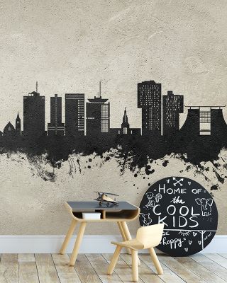 Accra Ghana Skyline Concrete Wallpaper