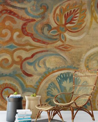 Antique Paisley Vintage Wallpaper
