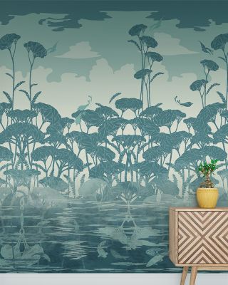 As Above So Below Lagoon Abstract Wallpaper