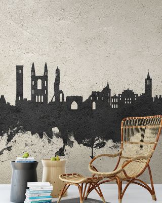 St. Andrews Scotland Skyline Concrete Wallpaper