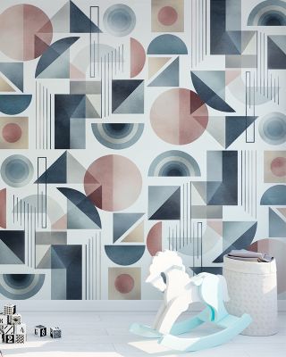 Bauhaus Geometric Abstract Wallpaper