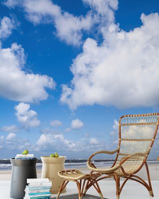 Beach House Coastal Wallpaper