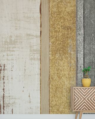 Beachscape VIII Gold Neutral Wallpaper