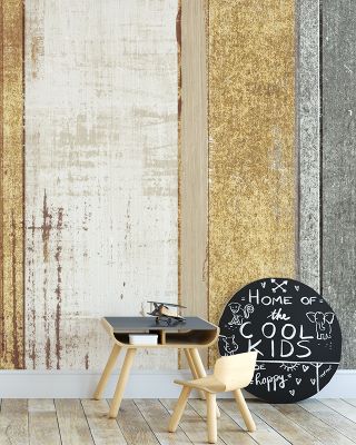 Beachscape VIII Gold Neutral Wallpaper