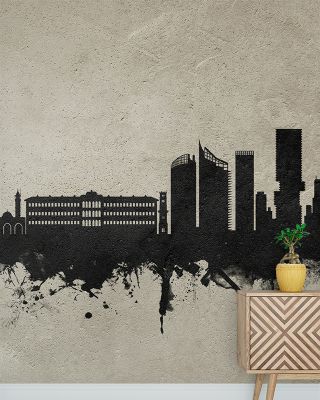 Beirut Lebanon Skyline Concrete Wallpaper