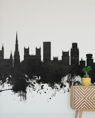 Bristol England Skyline Black & White Wallpaper - Maps & Cities