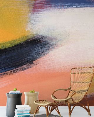 Caramel Ocean Abstract Wallpaper - Modern Art & Design