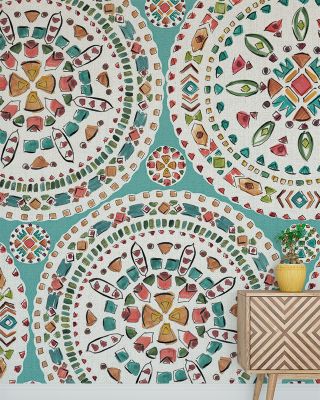 Charming Dish of Bloom Floral Wallpaper