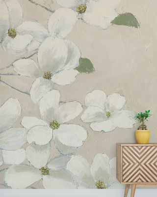 Lovely Dogwood Darlings Floral Wallpaper