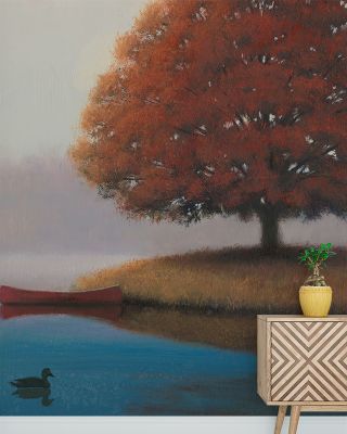 Peaceful Early Morning Landscape Wallpaper