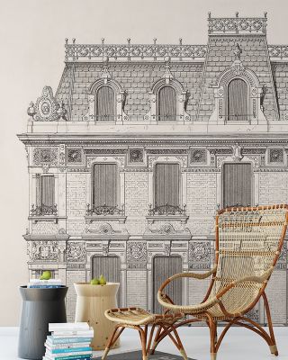 Historic Facade in Picadilly (1870) Wallpaper